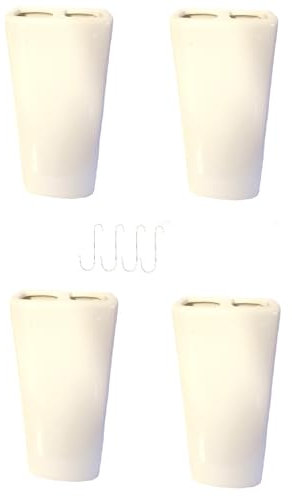Humidificateurs, Lot de 4 saturateurs céramiques Blanc, plat, pour fixation au radiateur, évaporateur d’eau pour humidifier l’air ambiant