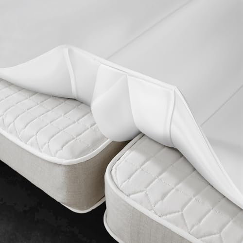 Upgrade 3-in-1 Liebesbrücke für Matratzen mit Spannbettlaken,Matratze Lücke Füller King Bett-mit Blatt Strap Set 198x 190cm-Patent
