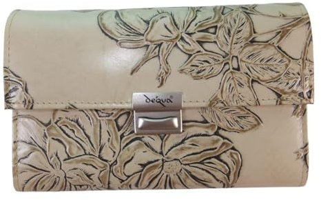 déqua G8 Leder Unikat Geldbörse Rose beige