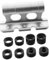 ibasenice Support de Fourche à vélo Support vélo pour galerie de Toit Support de Fourche de vélo Support de vélo Universel Porte-vélos sur galerie de Toit Alliage d'aluminium