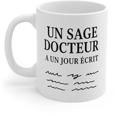 Teecustom Tasse Céramique 325ml “Un Sage Docteur” – Mug Humour Médecin – Idée Cadeau Docteur Infirmier Santé Micro-Ondes & Lave-Vaisselle