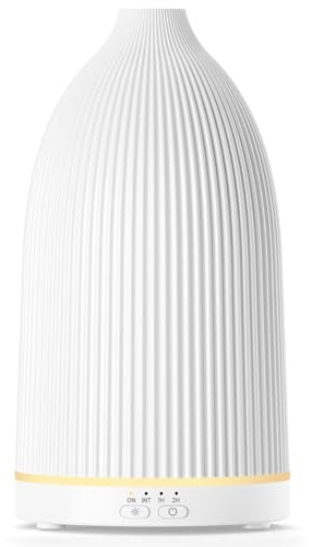 SALKING Diffuser ätherische Öle Diffusor 100ML Aromatherapie | Duftdiffusor Raumduft Duftöldiffusoren Essential Oil Raumdiffuser Leise Einstellbar Raumdiffusor Klein RGB für Yoga Büro Weiß