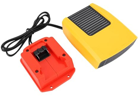 Maqulae Chauffage alimenté par Batterie, Chauffage électrique Portable 200 W avec Fonctions Efficaces de Circulation de L'air et de Refroidissement, pour Batteries Lithium-ion 18 V