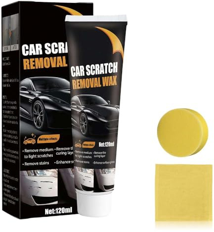 Efface Rayure Profonde Voiture, Produit Efface Rayure Voiture Car Scratch Remover Avec Eponge, Polish Voitures Modèle Crème de réparation de Rayures de Voitures Efface Rayures Anti-Rayures (1PCS)
