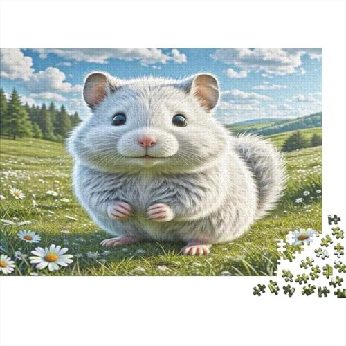 Chinchilla Wiese 1000 Teile Puzzle Puzzle für Erwachsene Papier Familienspiel Puzzle Entspannung Geschenk 38x26cm/1000pcs