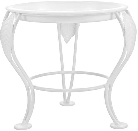 SHINEOFI Mini Portavasi da Fiori in Ferro Bianco, Scaffale per Piante e Supporto per Piante da Interno, per Cactus e Snake Plants, Balcone e Soggiorno, Design Semplice e Moderno