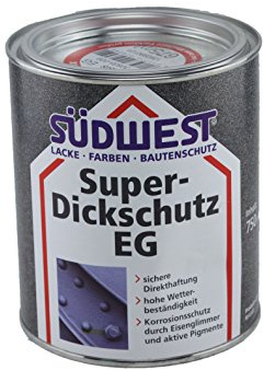 Südwest Super-Dickschutz EG Eisenglimmer 0,75 Liter DB 701 Hellgrau