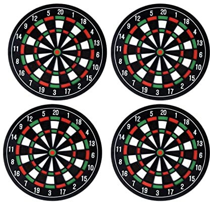 Untersetzer Gläser Set, 4er/Set Dart Board Untersetzer, Getränke Untersetzer für Bars, Cafés, Haus, Party, Büro
