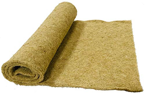pemmiproducts Nagerteppich 100% Hanf, Meterware, 0,7X 25m, ca. 5mm dick, Nagermatte, Hanfmatte für Kaninchen,Meerschweinchen, Nager,Hemp mat