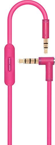 Replacement Inline Remote Mic Extension Audio Cable Cord for Monster Beats by Dr Dre Solo Solo HD Studio Wireless Pro Detox Mixr Executive Pill Headphones (Pink.)