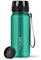 720°DGREE Botella Agua 650ml “uberBottle“ - Tamiz-Fruta, crystalClear - Sin BPA, Prueba de Fugas, Reutilizable - Cantimplora, Water Bottle ideal para Deporte, Fitness, Gimnasio, Senderismo, Colegio