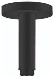 hansgrohe Verlängerungsrohr-Ersatz, 7,6 cm, modern, aufeinander abgestimmt, mattschwarz, 27393671, für Deckenmontage, Duschkopfprodukte, Duscharm