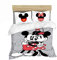 GDGM Miey Mnie Ms Bettwäsche Set,Mädchenbettwäsche-Bettbezug Und Kissenbezug,Kinderbettwäsche 2-teiliges Mit Reißverschluss Set (B,155x220cm+80x80cm)