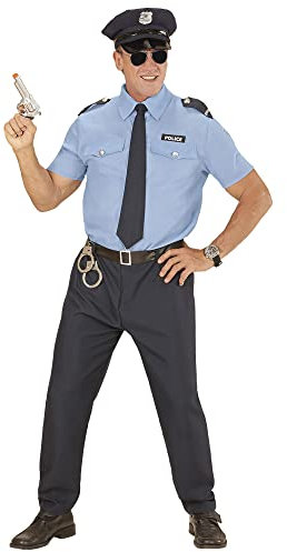 W WIDMANN MILANO Party Fashion - Costume poliziotto, agente, agente di polizia, detective, uniforme, costumi in maschera