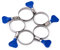 BFG Stainless Steel Hose Clamp, Size 30-45mm - 5 PCS Set, Adjustable Butterfly Pipe Clip for Secure Fittings - Ensure Leak-Free Connections, Ideal for Securing Garden Hoses on Barbed Hose Tails