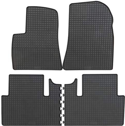 PETEX Gummimatten passend für Model 3 schwarz 4-teilig