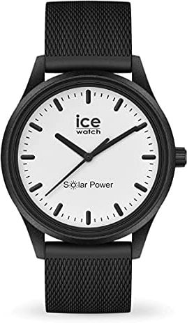 ICE-WATCH - Ice Solar Power Moon Mesh - Men's (Unisex) Wristwatch With Silicon Strap - 018391 (Medium)