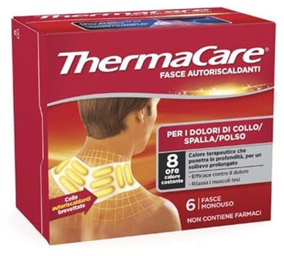 Thermacare Fasce Autoriscaldanti Collo Spalla Polso, 6 Fasce