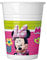 Procos-93559 Bicchieri Minnie Mouse Happy, Multicolore, Confezione da 8 bicchieri