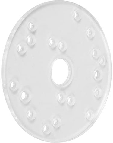 KAKAKE Woodworking Tool Transparent Router Base Plate Acrylic with Centering Pin Screws for Trim Routers