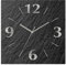 ARTLAND Wanddeko Wanduhr ohne Tickgeräusche Alu Quarzuhr 30x30 cm Quadratisch Lautlos analoge Quarzuhr, 4 Ziffern 30x30 cm Schieferoptik U1RE