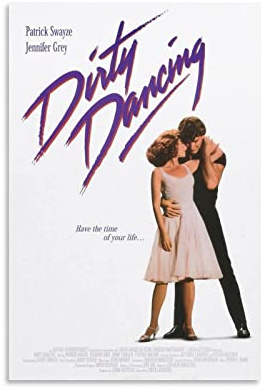 Filmposter, Motiv: Dirty Dancing Romance Tanz, dekoratives Gemälde, Leinwand, Wandkunst, Wohnzimmer, Poster, Schlafzimmer, Gemälde, 20 x 30 cm