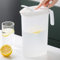 Jarra De Agua Con Tapa, 1.8L Jarra De Plástico Con Asa, Jarra Para Bebidas, Jarra De Té Helado Para Zumo Frío, Jarra De Agua Para Frigorífico, Jarra De Agua Fría Y Caliente Para Jugo, Cerveza