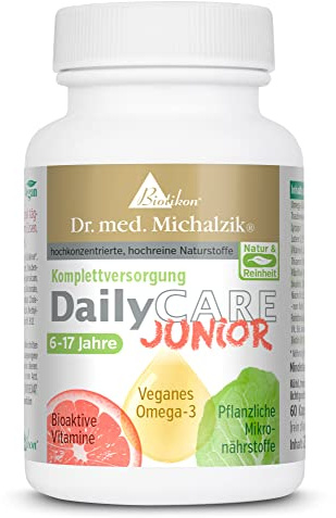 DailyCare Junior nach Dr. Michalzik, 300 mg Omega-3 Algenextrakt, 60 Kapseln