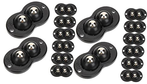 Baluue 16stücke Mini Schwenkrollen Teilig Selbstklebend Für Aufbewahrungsboxen Und Behälter Kleine Bewegliche Für Mühelose Und Flexible Nutzung Im