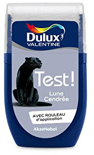 Dulux Valentine Peinture Testeur Crème de Couleur - Murs et Boiseries - Mat - Couleur Lune Cendrée 30 ml