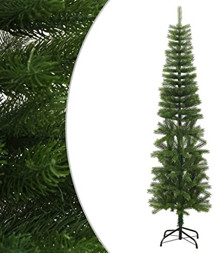 INLIFE Künstlicher Weihnachtsbaum mit Ständer Schlank 210 cm PE,4kg,344646
