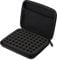 QANYEGN 63 Löcher Ätherische Öle Tasche, Nagellack Flaschen Halter Organizer, wasserdichte Aufbewahrungsbox mit Tragbarem Design, Ideal für die Reise Für 1-3Meterl Flaschen(Schwarz)