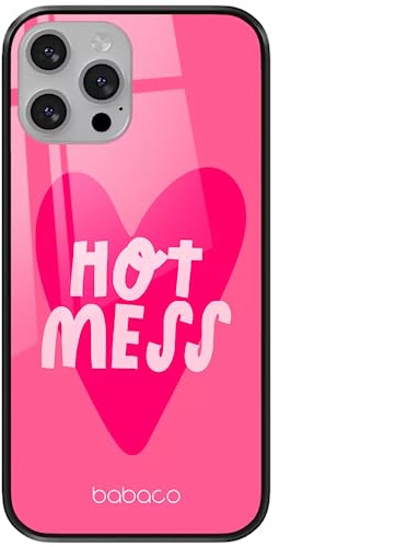 Babaco ERT Group Handyhülle für Apple iPhone 13 Original und offiziell Lizenziertes Muster Hot Mess 001 aus gehärtetem Glas, optimal an die Form des Handys angepasst, Schutzhülle