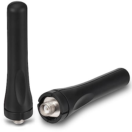 Bingfu Antenne UHF Radioamateur 430MHz SMA Femelle Antenne Caoutchouc Compatible avec Baofeng UV-5R BF-888S UV-82 UV-9R Plus Radio Bidirectionnelle Talkie-walkie, Paquet de 2