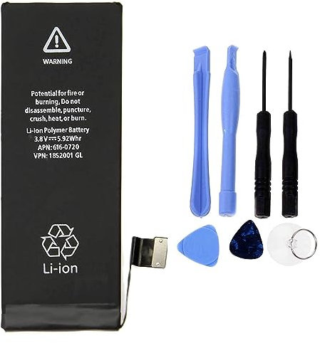 ELLENNE - Akku kompatibel mit iPhone 5C 1510 mAh inklusive Schraubendreher
