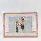 LEEMASING Schwebender Bilderrahmen, Metall, Glas, Tischplatte, Schreibtisch-Display für Valentinstag, Hochzeit, Zuhause oder Büro, passend für 20,3 x 15,2 cm große Fotos (Roségold, 20,3 x 15,2 cm)