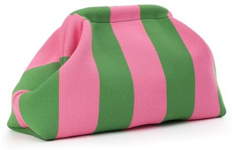 GOKTOW Sommer Strand Clutch Knödel Clutch Tasche Stricken Häkeln Handtasche Wolke gehäkelte Casual Tasche