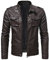 Leder Blouson Bomberjacke Herren Lederjacke Herren 4XL lang Herren-jacken übergang Leder Lederjacke Herren schwarz Bikerjacke Kunstlederjacke Herren schwarz mit Nieten