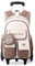 Yumenam Schulrucksack Trolley für Mädchen Rucksack mit Rollen Schulranzen Mädchen Teenager Jugendliche Daypacks Kinder Schultasche Outdoor Camping Groß Schulranzen Wasserdichter Lässige Daypack