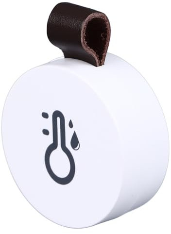 Eujgoov Bluetooth 5.0 Hygrometer-Thermometer, Mini-Meter-Messungen, Kompakt, Präziseres, Weiß, Wandmontage, für Innenräume, Gewächshäuser, Apotheken, Landwirtschaft, Lagerhäuser, Eujgoovoeup1isnk8