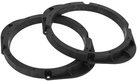 Partuto Speaker Spacer Ring 5x7 to 6.5 Tweeter Speaker Adaptor Car Speaker Subwoofer Mounting Spacer Bracket Ring for Mazda ABS Black Waterproof