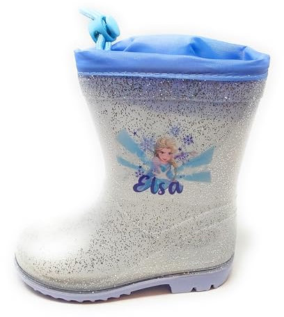 Generico Stivale da pioggia di Frozen modello D4310571S argento per bambina (0050 silver, Sistema Taglie Calzature EU, Bambino Piccolo (2-5 anni), Numero, Media, 26)