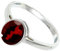 JEWELFORCE 925 Sterling Silber Granat Edelstein Ring Herren Damen Stein Band Ring Alle Größen Ring Handgefertigter Schmuck JSR-1156AB_62 (19.7)