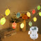 Afaiup Easter Fairy Lights with 6Hrs Timer - 5ft 10LEDs Waterproof Egg String Lights for Indoor/Outdoor Decor, Battery Operated Easter Party Supplies for Home Garden Tree Decoration