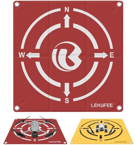 Lekufee Foldable Drone Landing Pad for DJI Mavic 4 Pro,Air 3S/3/2S/2,Flip,Neo,Avata 2,Mavic 3 Pro/3/Classic/Cine,Mini 4K,Mini 4 Pro,Mini 3/2/2SE,Avata Pro,FPV Drone,Accessories