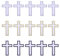 CHGCRAFT 15 Stück Kreuz Aufnäher Gemischte Farbe Cross Appliques Sewing Patches Cross Patches für Kleidung Jacken Taschen Hut Nähen bestickte Kreuz Patches für DIY Dekoration