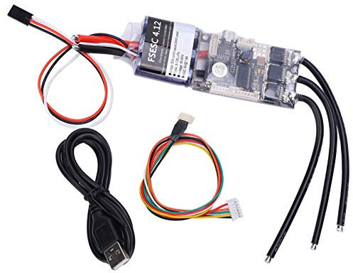 FTVOGUE Hochstrom -ESC, Flipsky ESC V4.12 50A Hohe Stromverzögerungsregelung, Kompakte Größe, die mit der VESC -Software Kompatibel Ist, Ideal für Elektrische Geschwindigkeitscontroller