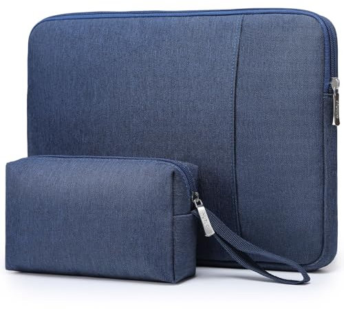 HYZUO 17-17,3 Pouces Housses Ordinateur Portable pour 17 17,3 HP/Lenovo/Dell/ASUS/Acer/LG/MSI Gaming Laptop/Razer Blade 17/18, Sacoche de Protection pour Hommes Femmes, Bleu Marine