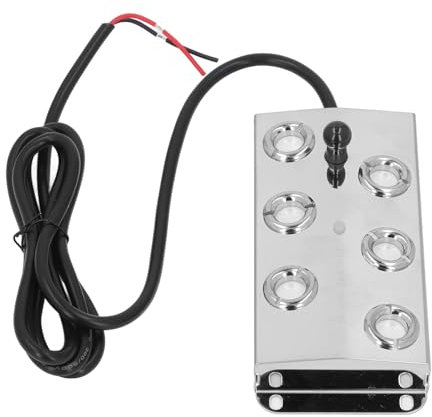 Topyond Brumisateur à Ultraschall, 1,5 m Kabel Ultraschall Wasserteich Fountain Fogger Edelstahl 6 Köpfe Ruhige Ultraschall-Nebelhersteller für Landschaftsgarten DC45-48V
