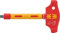Wera 05005122001 410 i VDE B RA VDE-isolierter Quergriff-Adapterschraubendreher mit Ratschenfunktion für 3/8 Steckschlüsseleinsätze, 3/8 x 130 mm